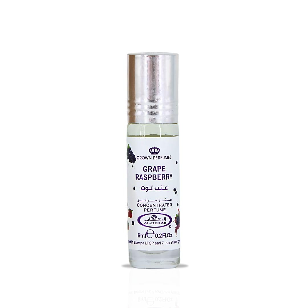 Grape and Raspberry Perfume Oil, 6 ml Roll-On - Fruity Floral