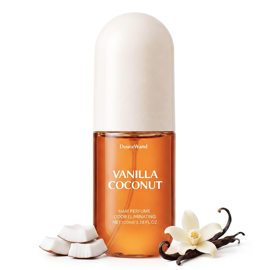Hair Perfume Mist, Vanilla and Coconut, 100 ml - Lightweight Hair Fragrance