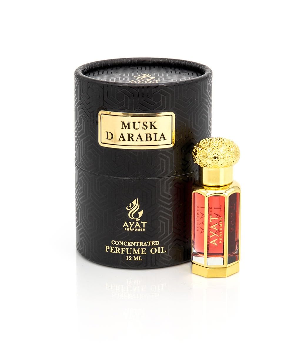 Arabian Musk Attar, 12 ml Alcohol-Free Roll-On in Gift Box