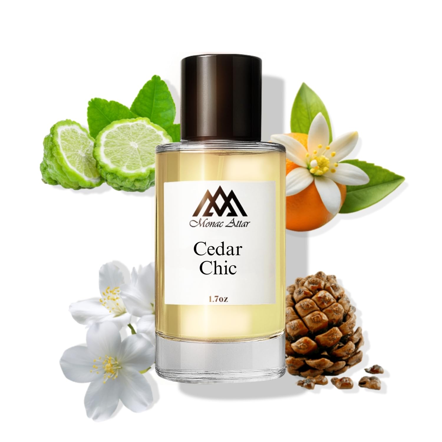 Cedarwood Eau de Parfum, 50 ml - Citrus Opening, Dry Woods Base