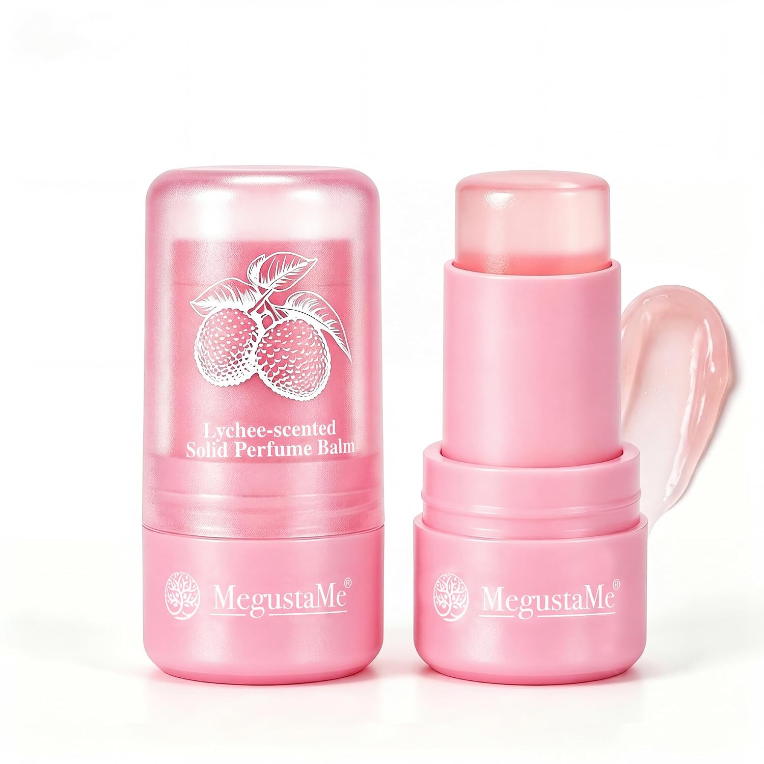 Lychee Solid Perfume Stick - Portable Fragrance Balm, Non-Sticky