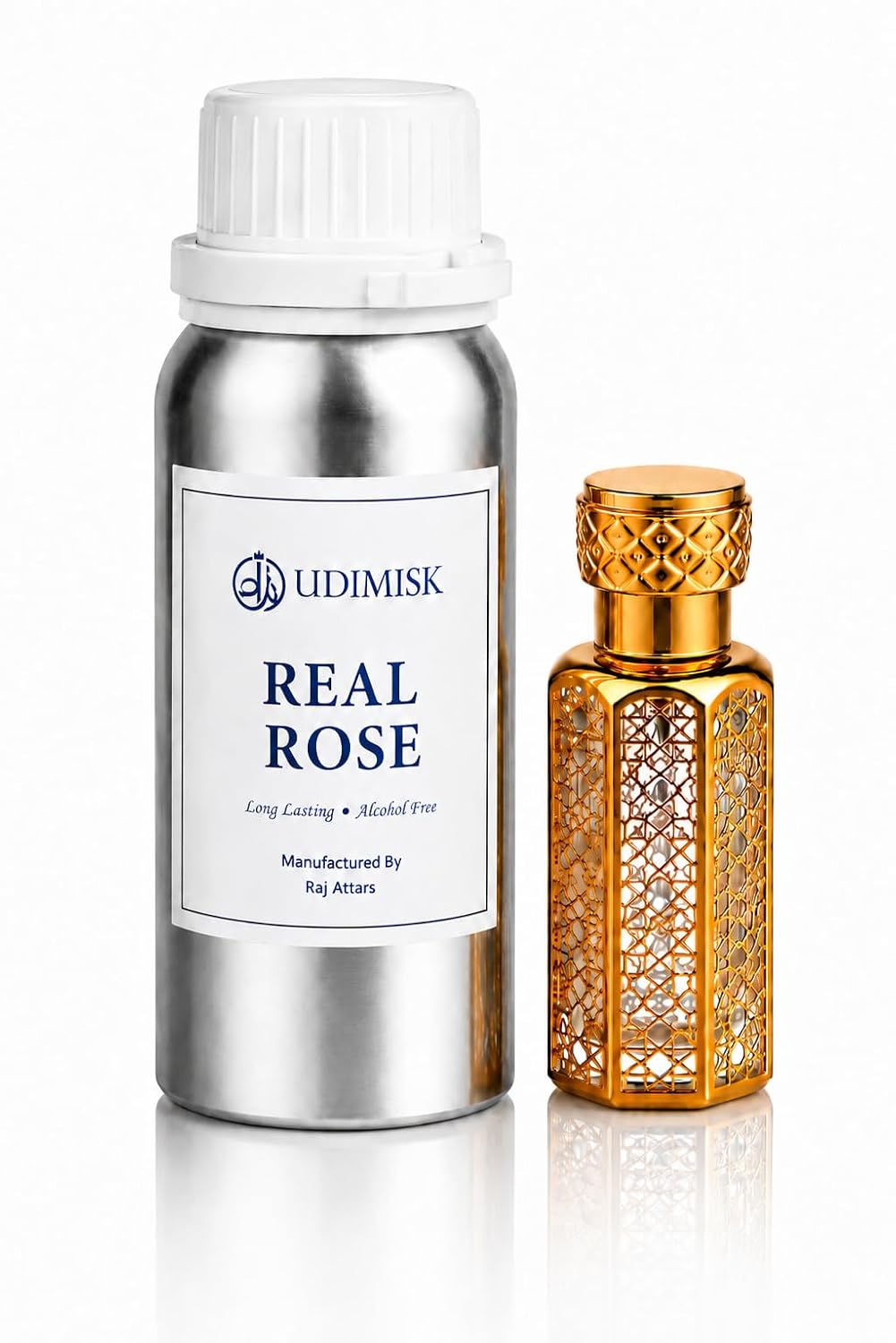 Rose Concentrated Perfume Oil, 100 g - Unisex Attar for Daily Use and Blending