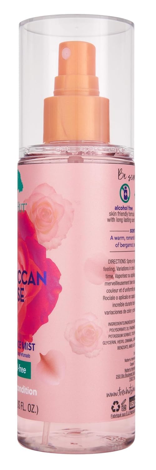 Hair and Body Mist, Moroccan Rose, 6 fl oz - Alcohol-Free Hydrating Spray