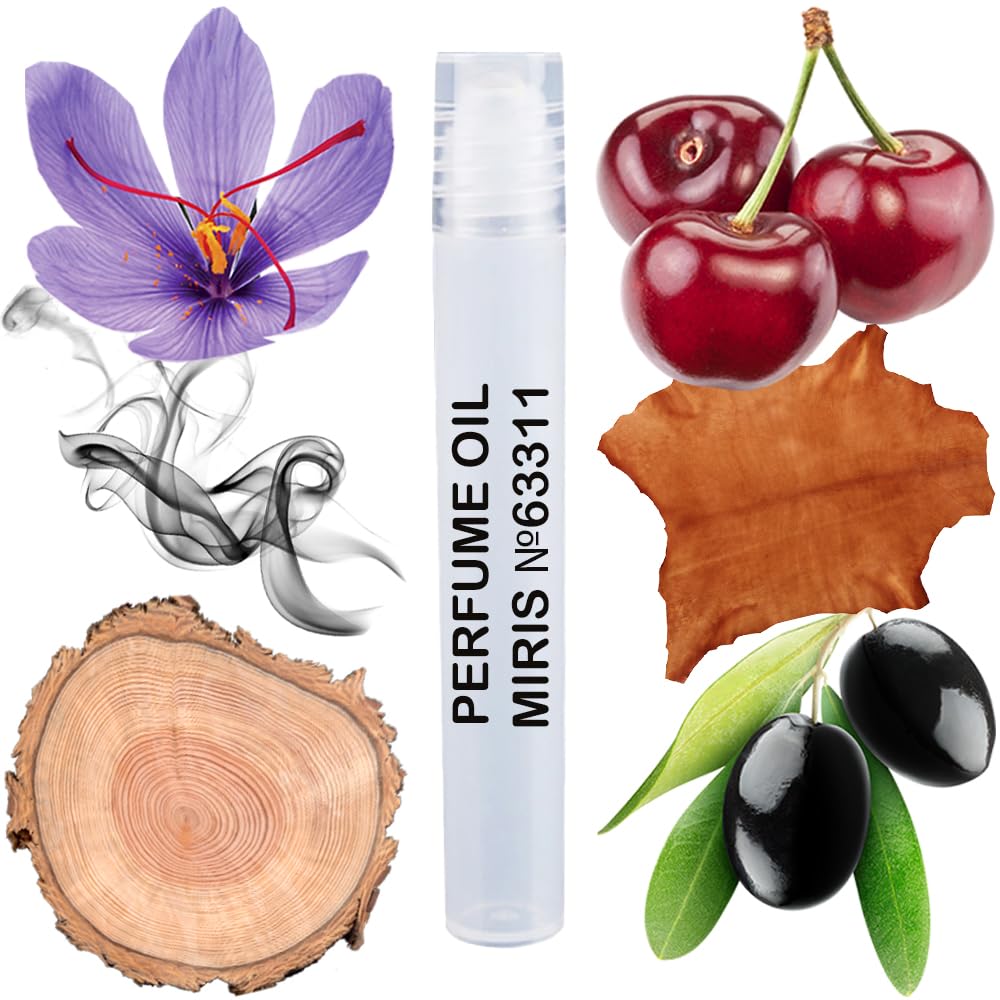 Cherry and Smoke Perfume Oil, 10 ml Roll-On - Unisex